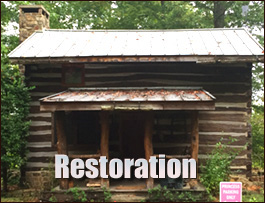 Historic Log Cabin Restoration  Lowndes County, Georgia